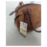 Fossil Leather Satchel Handbag