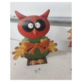 Fall Owl Decorations Set