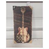 American Flag Guitar LED Light Up Canvas Art