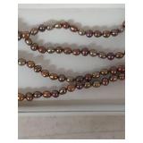 Chocolate Pearl Necklace 36 Inch