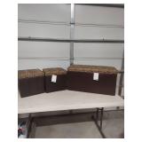 Leopard Print Storage Ottoman Trunks