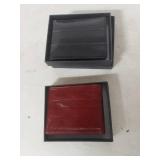 Bifold Wallets - Black and Burgundy
