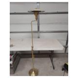 Mid Century Modern Brass Floor Lamp with UFO Shade