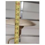 Mid Century Modern Brass Floor Lamp with UFO Shade