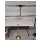 Mid Century Modern Brass Floor Lamp with UFO Shade