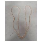 Pink Pearl Strand Necklace 64 in