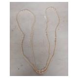 Pink Pearl Strand Necklace 64 in