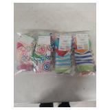 Little Miss Matched Peace Sign Socks - 3 Pack