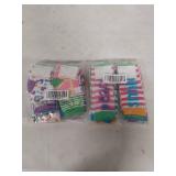 Little Miss Matched Peace Sign Socks - 3 Pack