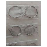 Orazio Hoop Earring Set with Storage Pouch