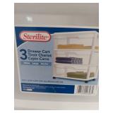 Sterilite 3 drawer storage
