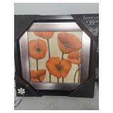 Poppy Wall Art Set - Orange and Red