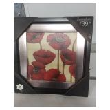 Poppy Wall Art Set - Orange and Red