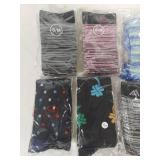 Bulk S/M Size Patterned Crew Socks Bundle