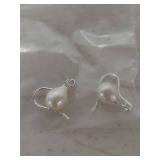 Cultured Pearl Necklace and Earring Set 18 in