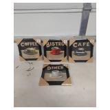 Coffee Shop Wall Art Collection 8x8