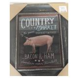 Farmhouse Pig Wall Art Set