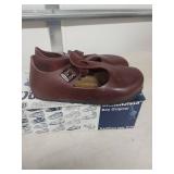 Birkenstock Brown Leather Mary Jane Clogs size 37