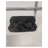 Fossil Black Leather Handbag with Contrast Stitching