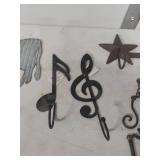 Metal Farm Animal and Music Note Wall Art Set