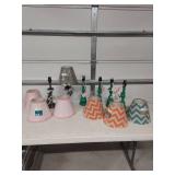 Contemporary Table Lamp Set with Geometric Shades