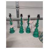 Contemporary Table Lamp Set with Geometric Shades