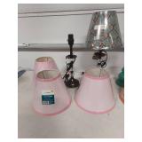 Contemporary Table Lamp Set with Geometric Shades