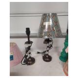 Contemporary Table Lamp Set with Geometric Shades