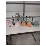 Contemporary Table Lamp Set with Geometric Shades