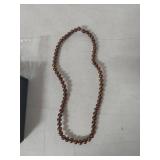 Sterling Silver Chocolate Brown Freshwater Pearl Necklace