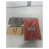 Fashion Ring Wallet Set - Leopard Print and Beige