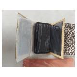 Fashion Ring Wallet Set - Leopard Print and Beige