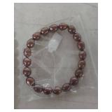 Chocolate Brown Pearl Necklace, Bracelet and Earrings