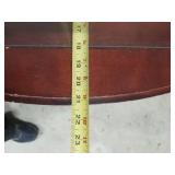 Cherry Wood Side Table with Glass Top