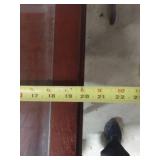 Cherry Wood Side Table with Glass Top