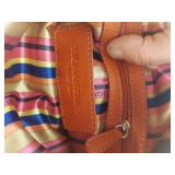 Tignanello Coral Leather Crossbody Bag