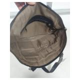 Stone Mountain Black Leather Shoulder Bag