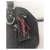 Stone Mountain Black Leather Shoulder Bag