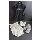 Baby Girl Fashion Bundle - includes Laura Ashley Hat and Van Shoes