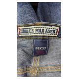 Apparently New US Polo Assn. 38x32 Blue Jeans Carpenter Style