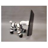 TOY REPLICA of a First Order TIE Fighter Zebra Smartphone Holder and In Original Package Boba Felt Star Wars Mandalorian Figurine