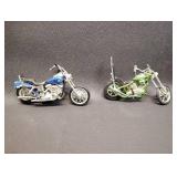 SET OF 5  Metal MOTORCYCLES