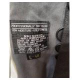 MENS GRAY Trench Coat with Removable Liner