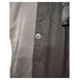 MENS GRAY Trench Coat with Removable Liner