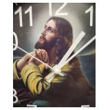 10 Inch DIAMETER PRAYING JESUS CLOCK