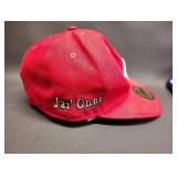 THREE New Era 59FIFTY fitted baseball caps, which are the official on-field caps for Major League Baseball teams. The caps represent different professional baseball teams.