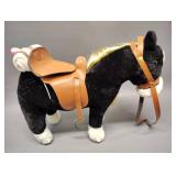 HollyHOME Stuffed Animal Horse Pretty Plush Toy COMES WITH PINK HAIR BRUSH AND WHITE BLANKET