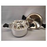 BRAND NEW SALAD MASTER STAINLESS STEEL EGG POACHER PAN, REATILS FOR BIG $$$