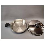 BRAND NEW SALAD MASTER STAINLESS STEEL SKILLET with DETACHABLE HANDLE