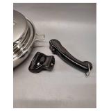 BRAND NEW SALAD MASTER STAINLESS STEEL SKILLET with DETACHABLE HANDLE